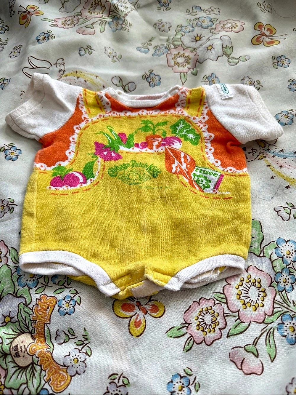 Cabbage Patch Kids Vintage Vegetable Garden Romper Outfit